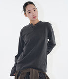 Lenz washed henley-neck long sleeve