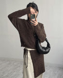 [Skirt SET] Mohair Layered Knit Two-Piece