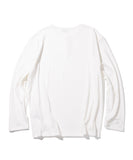 RIBBED HENLEY NECK LONG SLEEVE