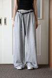 Leather belt string pants
