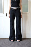 Red Studded Bootcut Pants