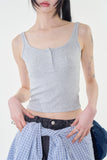 Tanoa button sleeveless top