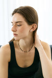 Noir Cross Earrings