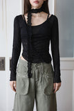 Holic See-Through Scarf Tee
