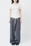 Waist Belted Striped Pants