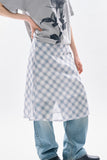 Viva see-through check skirt