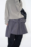 Scon unbalance wrap skirt
