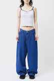 (W) Dot Shirring Sleeveless