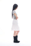 Daisy shirring skirt