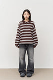 Autumn Striped Collar Knit