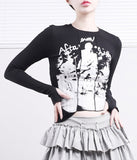 Pulse Unbalanced Finger Hole Slim Tee