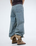 VINTAGE WASHED WIDE JEANS