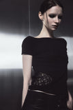 Noir Lace Slash Tee