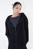 Morin cotton zip-up hoodie