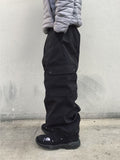 Slick Cargo Brushed Wide Pants