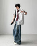 Apple Stripe Roll-up Shirt