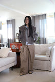 Brushed) Belu wrap wide pants