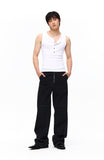 CUT OFF SNAP SLEEVELESS