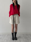 Summer Viscose V-neck Overfit Knit