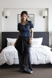 Muir Stud Pintuck Slacks