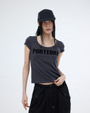 U-NECK LOGO T-SHIRT