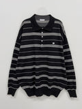 Symbol Stripe Overfit Collar Knit