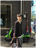 Moro Dual Layered Henley Neck Long Sleeve