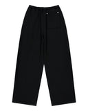 ONE-TUCK WIDE SWEAT PANTS