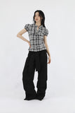 Tie Wrap Pintuck Pants