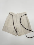 [Planning] Linen Two Tuck Wide Shorts