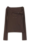 Noi Button Round Tee