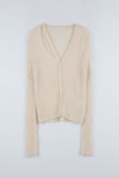 Rudder Slit Alpaca Cardigan