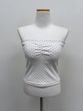 Shirring dot tube top