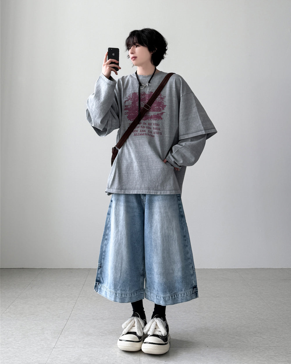 【YOURNUS】Trouble Layered Long Sleeve YOURNUS (ユアノス) - トラブルレイヤー長袖Tシャツ / Trouble
