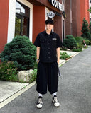 Nylon Cargo Pocket Bermuda Pants