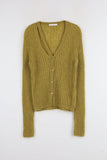 Rudder Slit Alpaca Cardigan