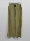 Ethnic Seersucker Wide Pants