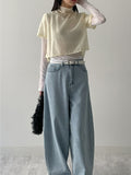 Shubi See-Through Half Blouse