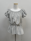 [Two-way/Off-shoulder] Dito Frill Puff Blouse