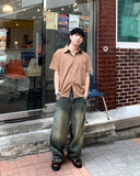 Soy Linen Check Short Sleeve Shirt