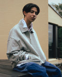Boxing Pocket Collar Sweat Shirt