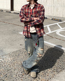 Flare Destroyed Denim