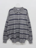 Symbol Stripe Overfit Collar Knit