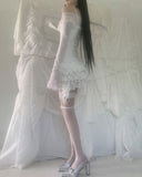 [only suzen] Temer lace ribbon dress