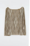 Summer Argyle Net Knit