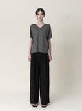 Linen Blend Short Sleeve T-Shirt