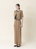 [Premium] Button Linen Jacket & Slacks Set