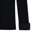CUFFS COLLAR CARDIGAN T-SHIRT
