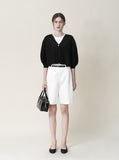 [Premium] Whole Garment Ash One Button Cardigan