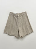 [Planning] Linen Two Tuck Wide Shorts